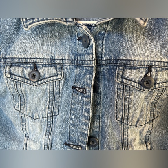 Justice brand denim jean jacket - Picture 4 of 7